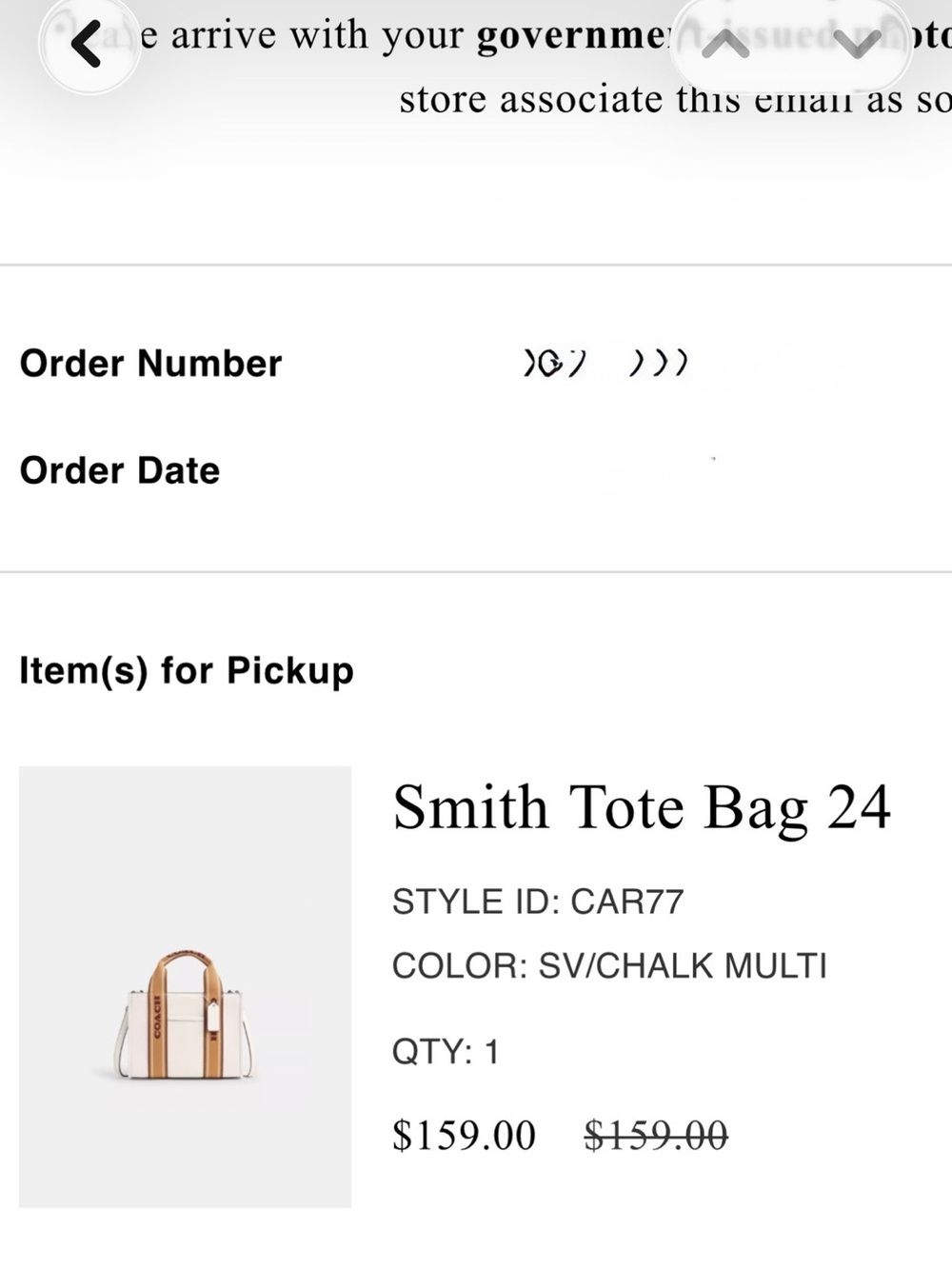 Coach Cream Tote with Tan Logo Straps and Burgundy Text - Picture 5 of 5